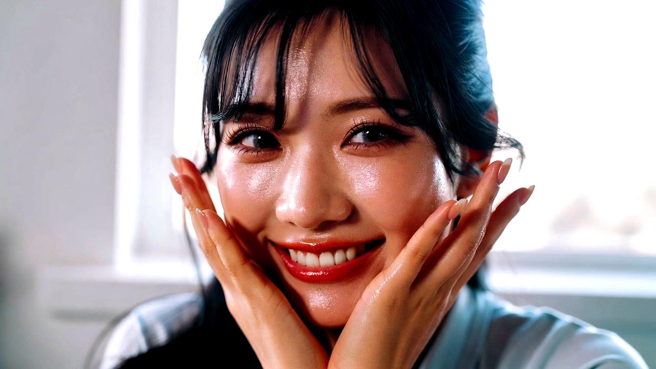 蒸しタオルでリラックスしながら保湿する女性のイメージ