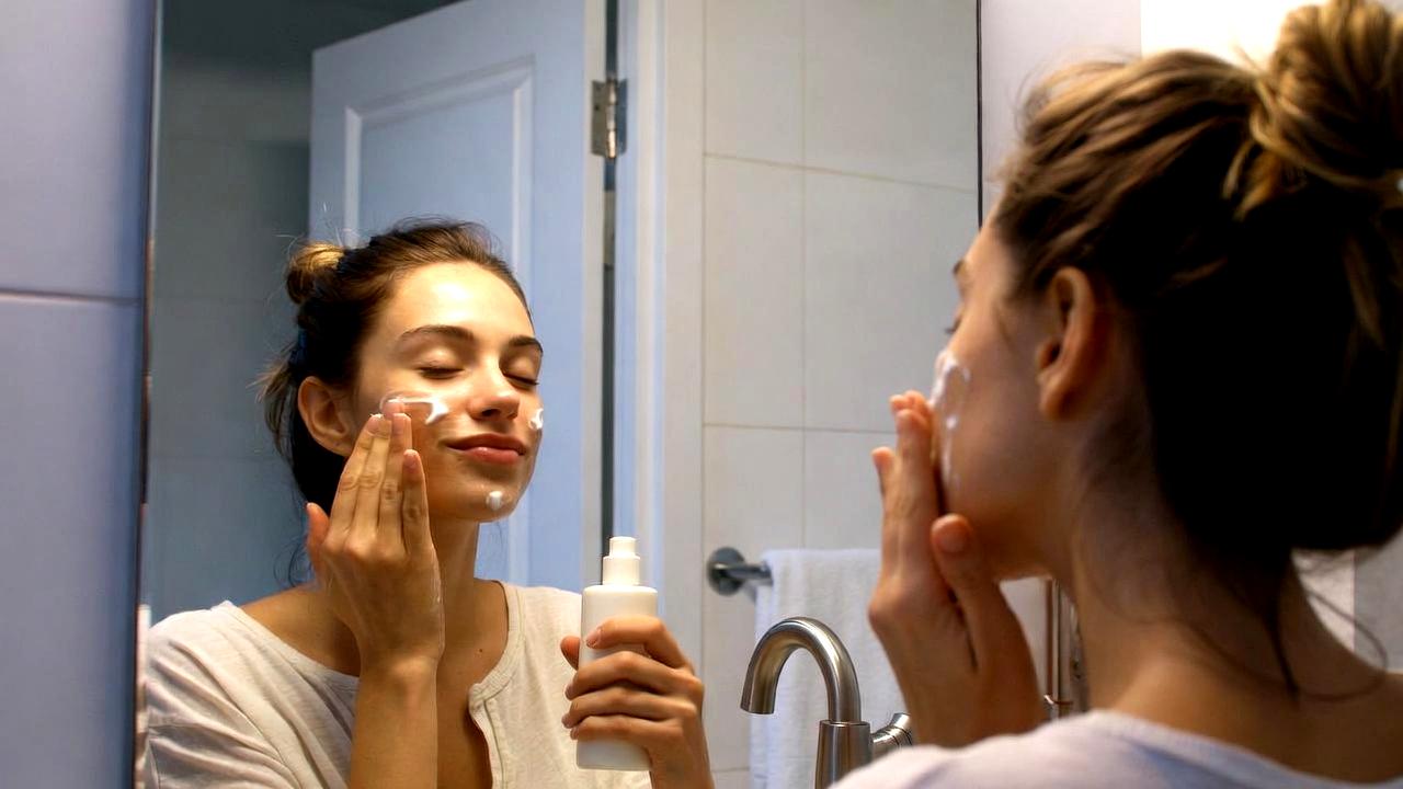 ハンドクリームで手の甲をしっかり保湿しているシーン