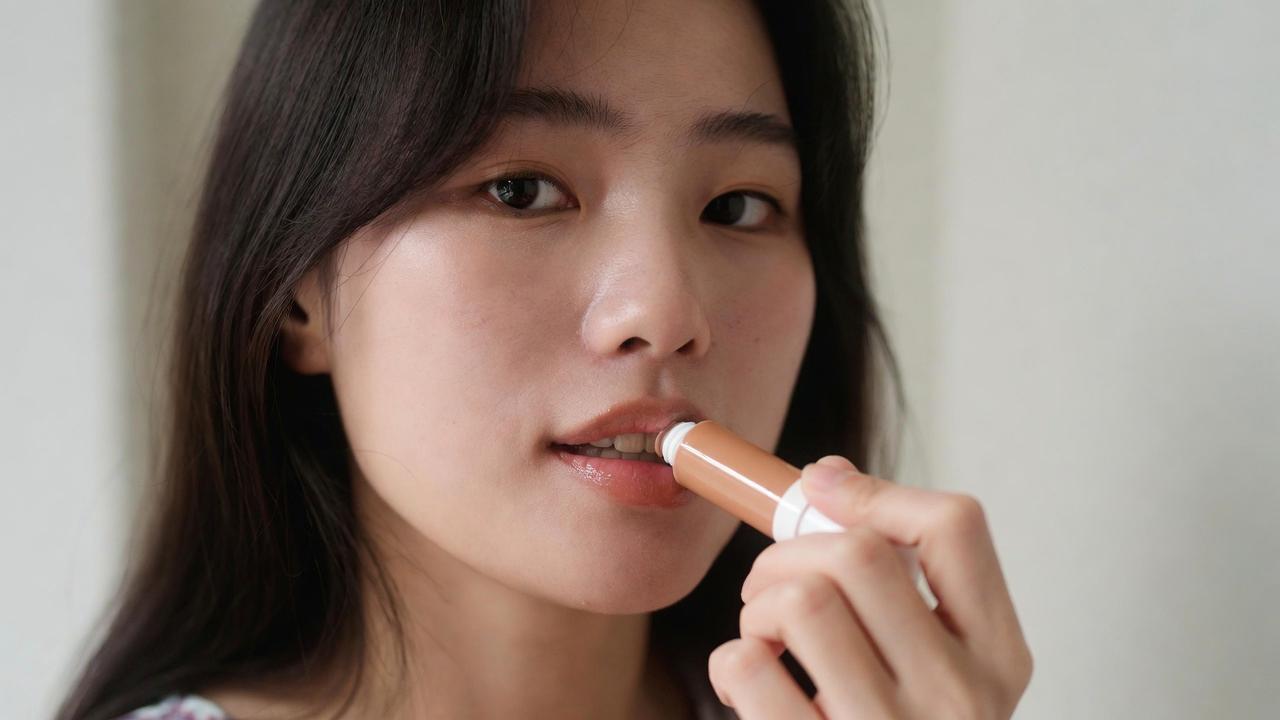 20代後半女性が韓国風リップで大人可愛い印象を演出するメイクイメージ