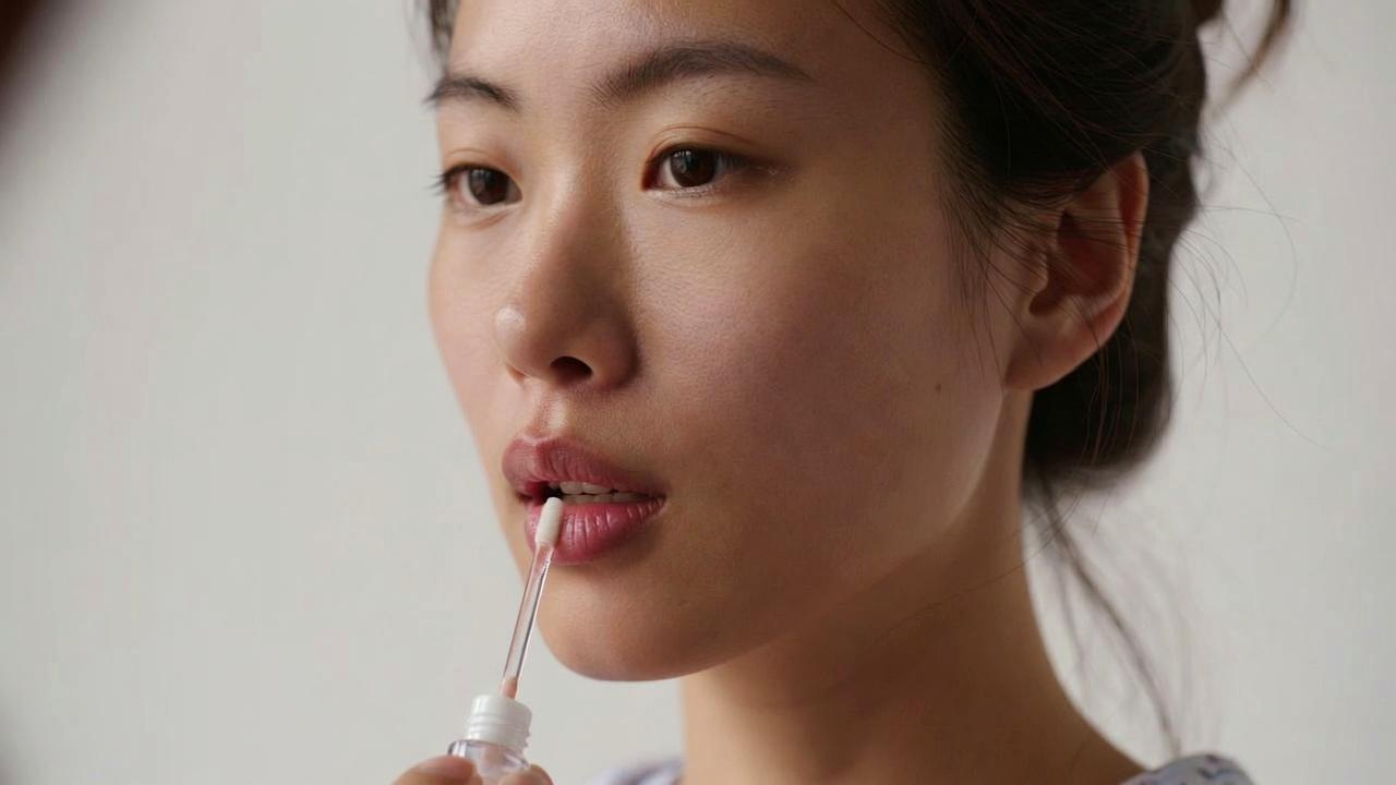 うさぎ顔メイクの特徴である丸みと血色感を強調したフェイスイメージ