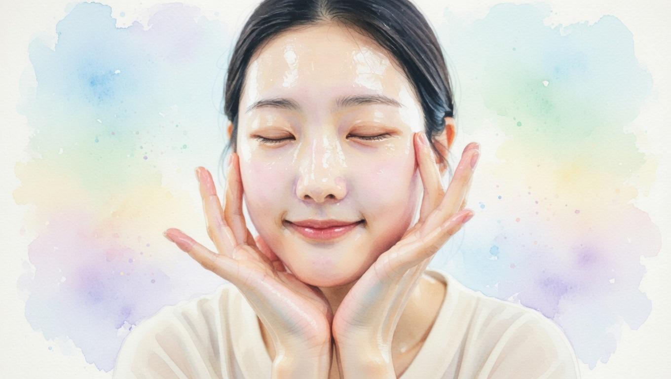 洗いすぎで弱った肌のバリア機能を示すイメージ