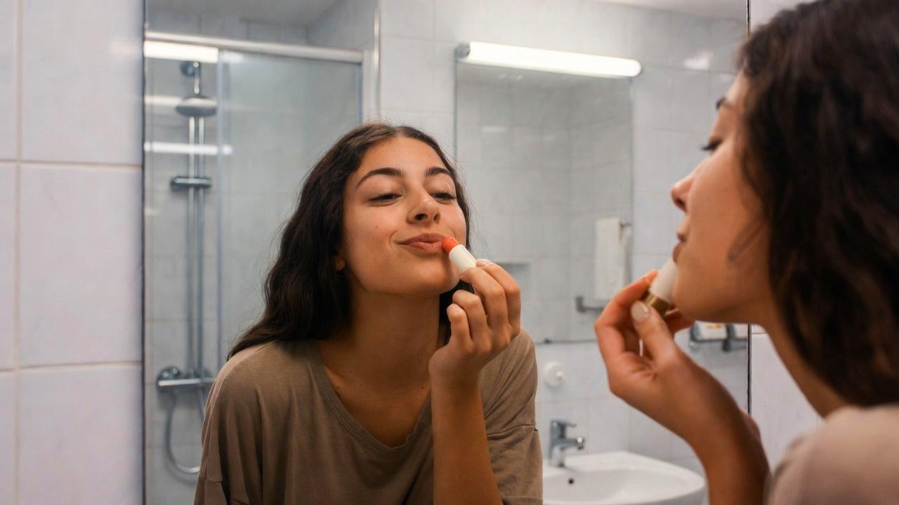 パーソナルカラー別に似合う粘膜リップカラーを比較した唇のイメージ