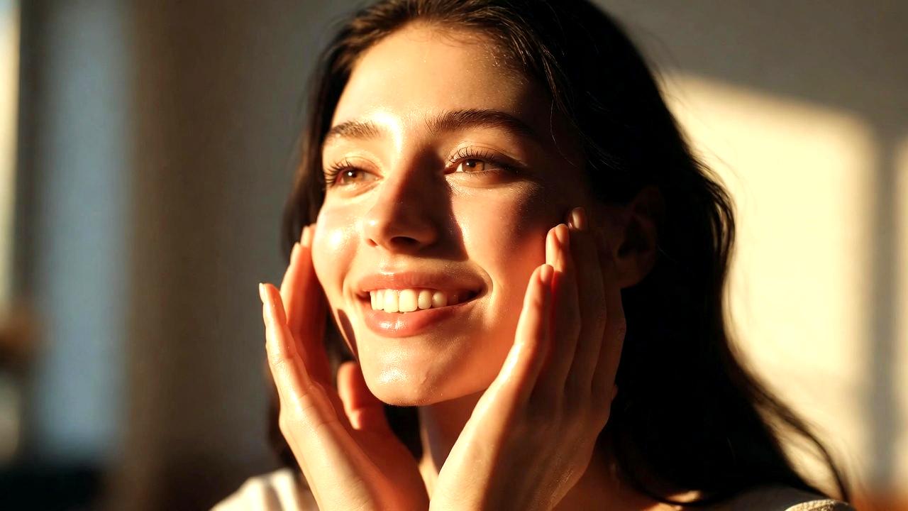 プチプラ化粧品を使ったほうれい線ケアのイメージ