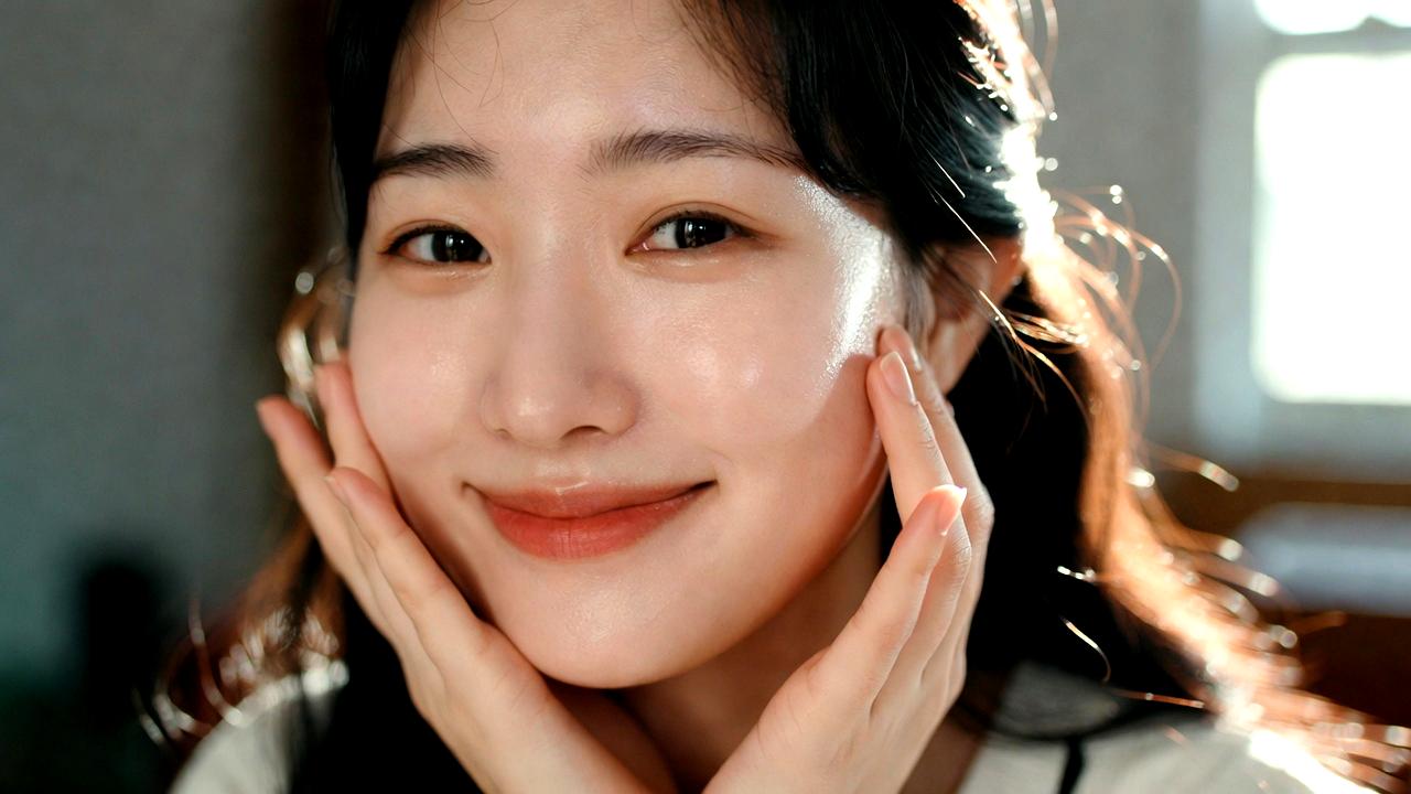 ハリのある美しい目元を持つ女性の横顔