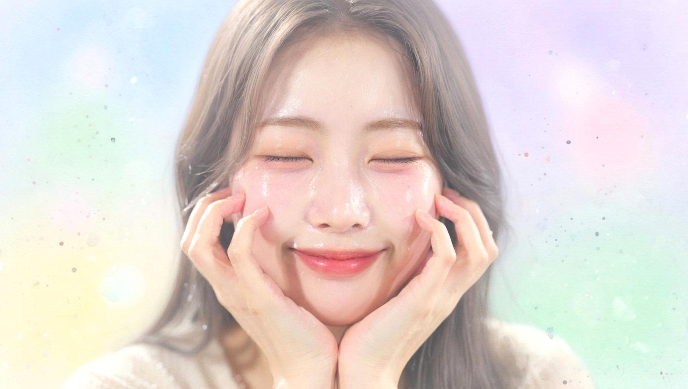 日焼け止めを手に取り丁寧に塗る女性の美しい手元