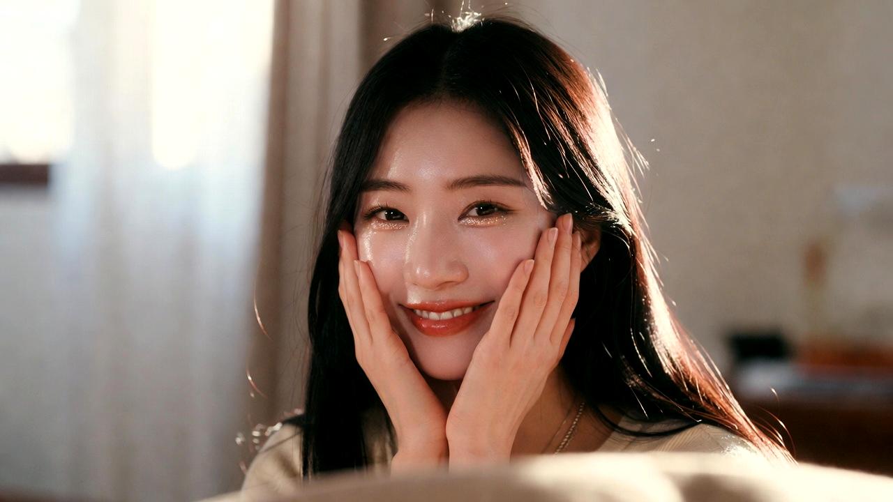 美容液やクリームでエイジングケアする女性の手元