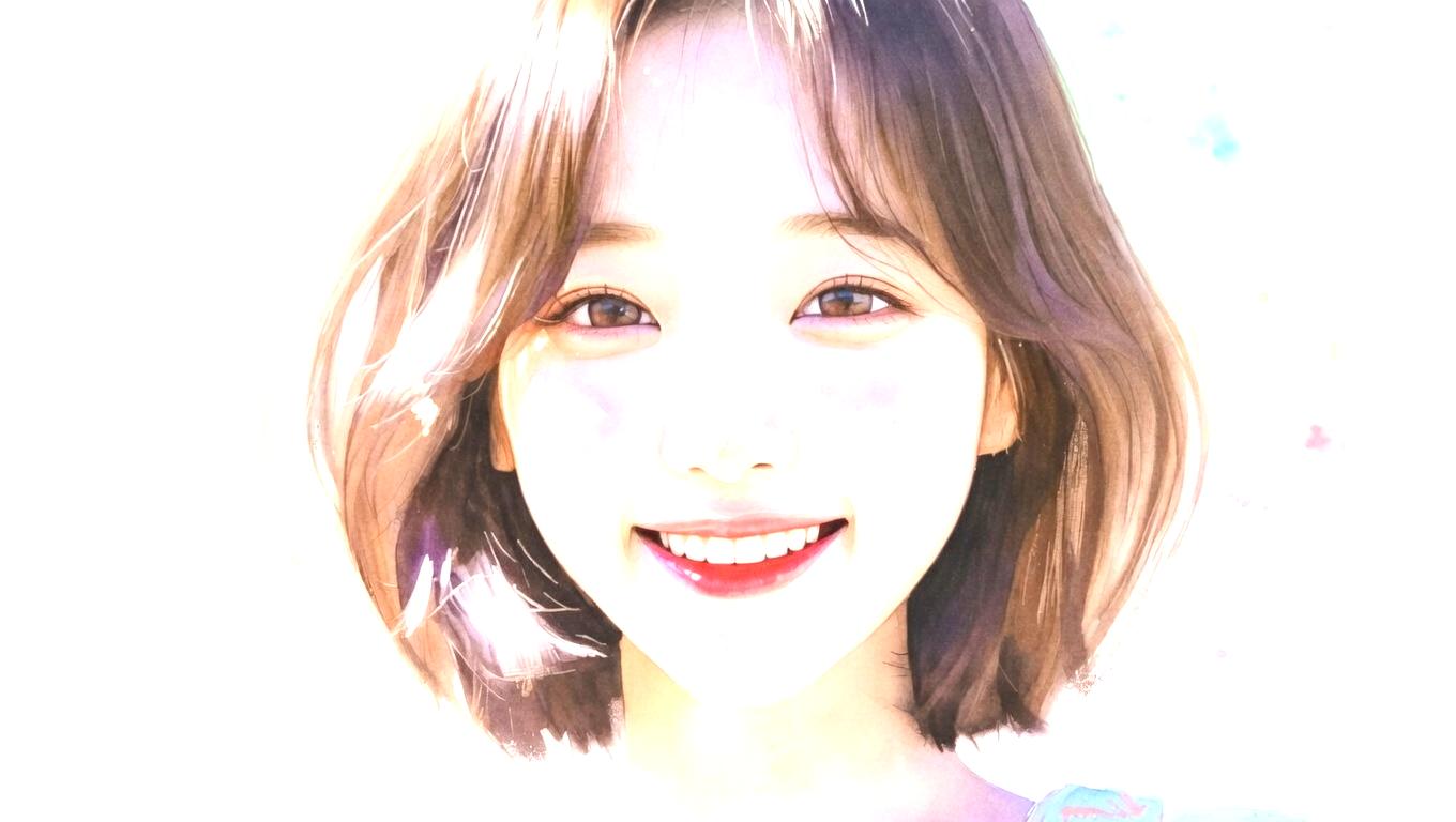 韓国風リップで大人可愛い印象に仕上がった女性のまとめイメージ