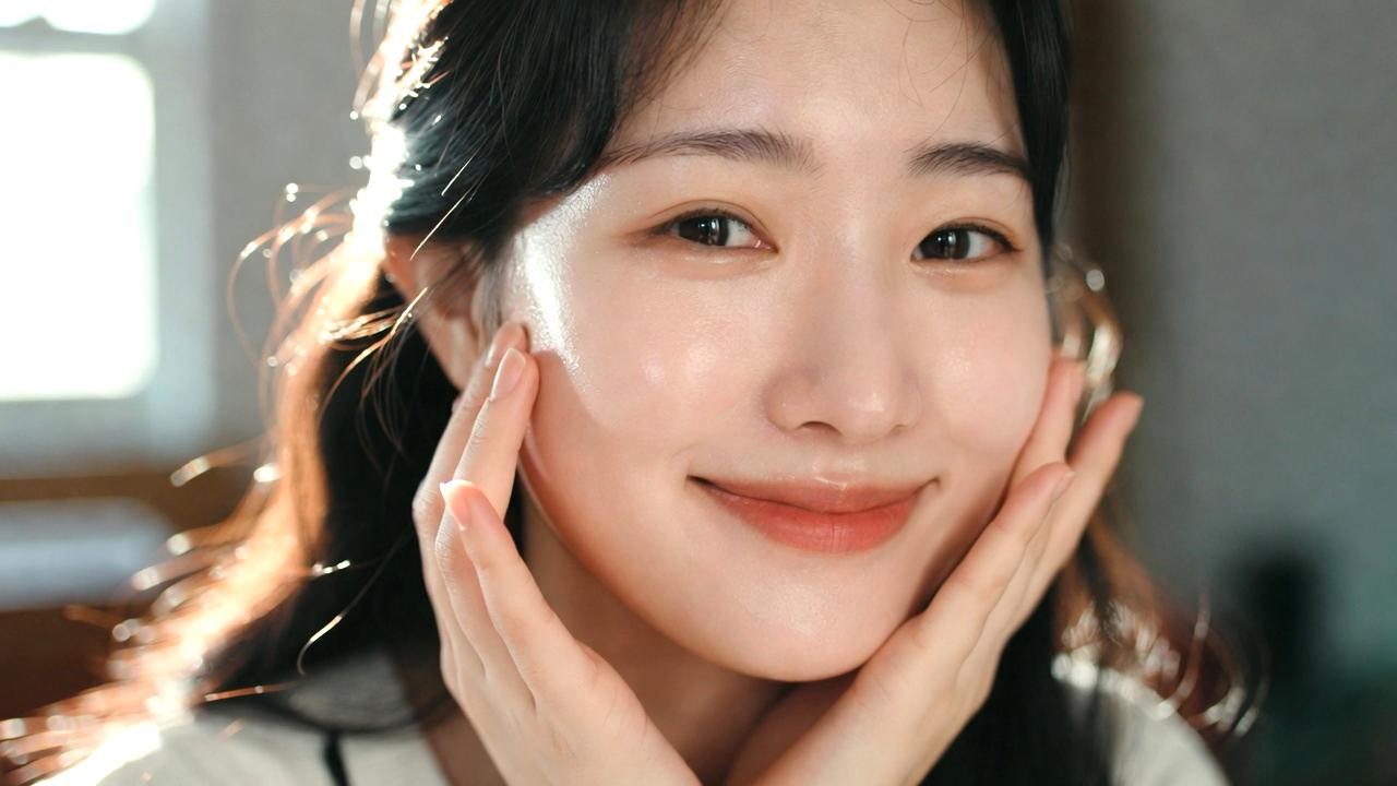 睡眠中に肌が回復しているイメージのやわらかな女性の横顔