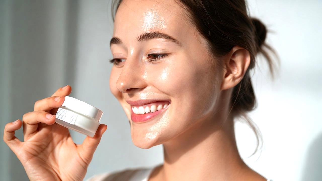 夜専用アイパックで目元をケアする様子をイメージしたビジュアル