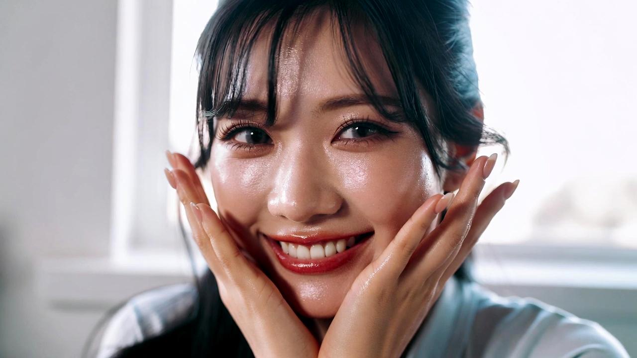 ブルーライトカットメガネやアイテムを使う女性