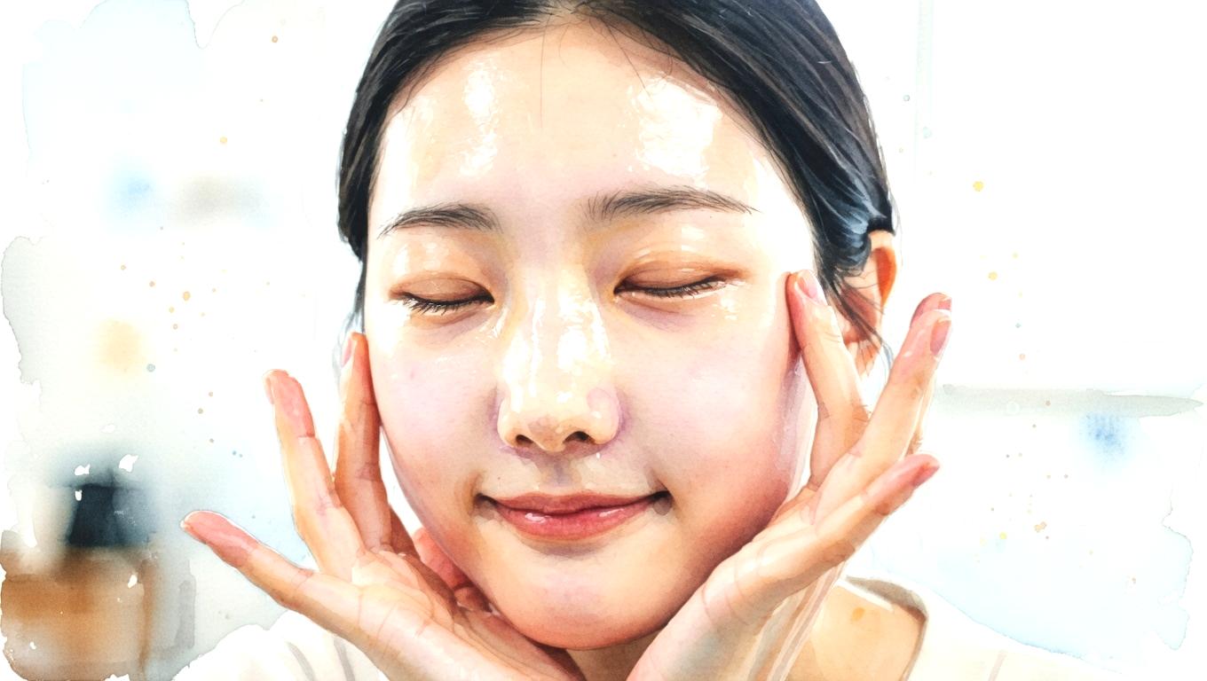 高級感のあるデパコスアイクリームのボトルと目元ケア