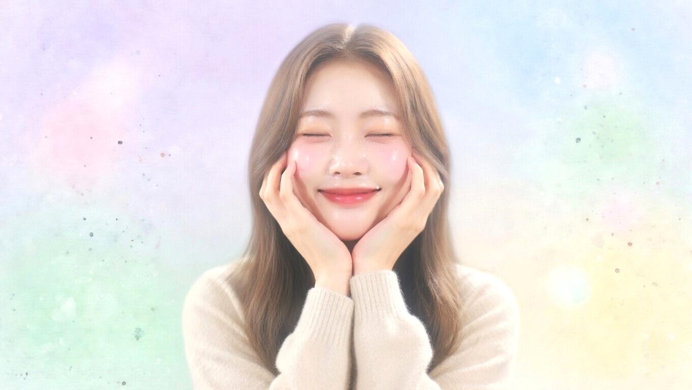 リップクリームでしっかり保湿された柔らかい唇