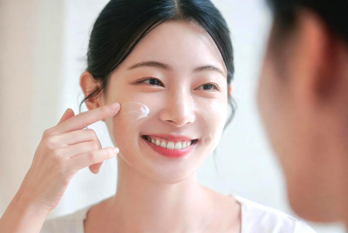 間違ったスキンケアで目元に負担をかけてしまう様子