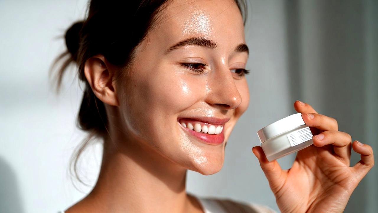 化粧水だけでは足りず乾燥する肌のクローズアップ