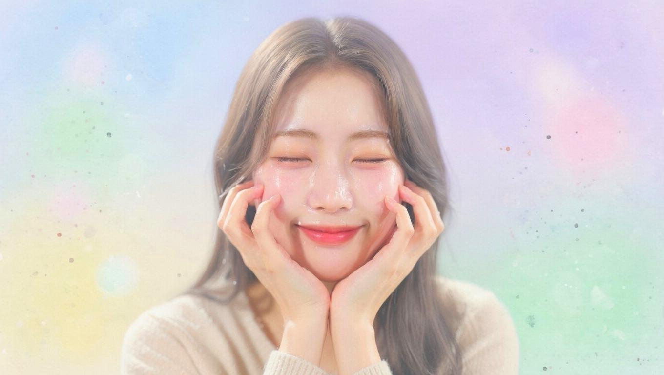 美容液と乳液を重ねてふっくら肌を目指すケアのイメージ