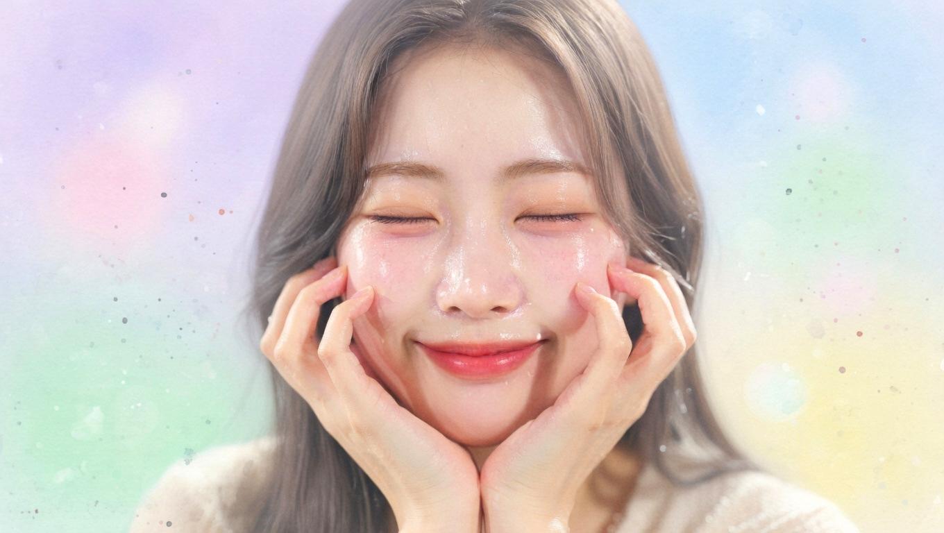 インナードライ対策に役立つスキンケアアイテムを選ぶ様子