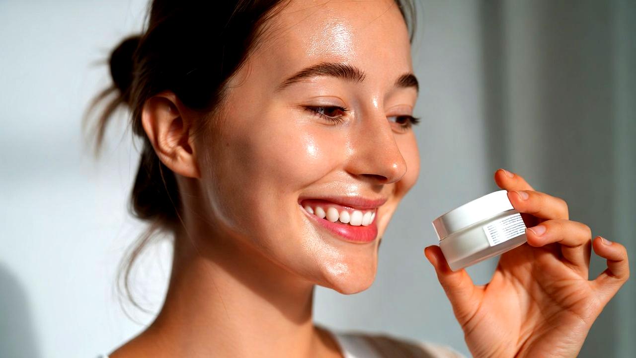 スキンケアの順番を見直して目元のシワ改善を目指す様子