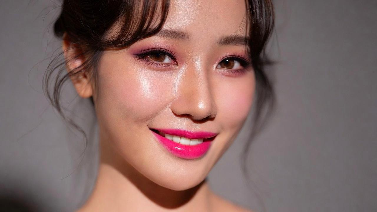 自然光の中でツヤ肌とベースメイクを見せる女性のイメージ