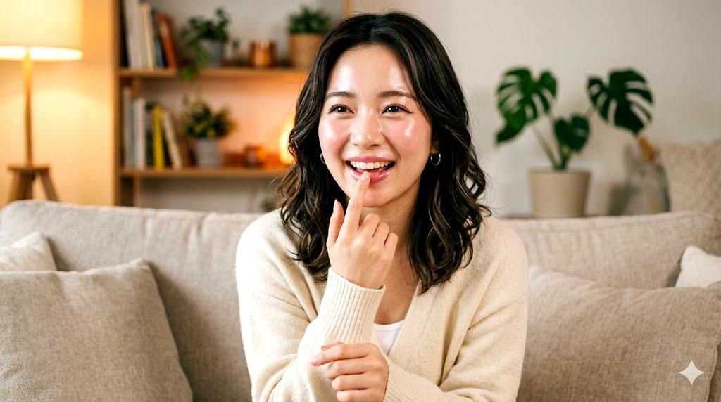 唇の色が悪くなる原因を説明するイメージ