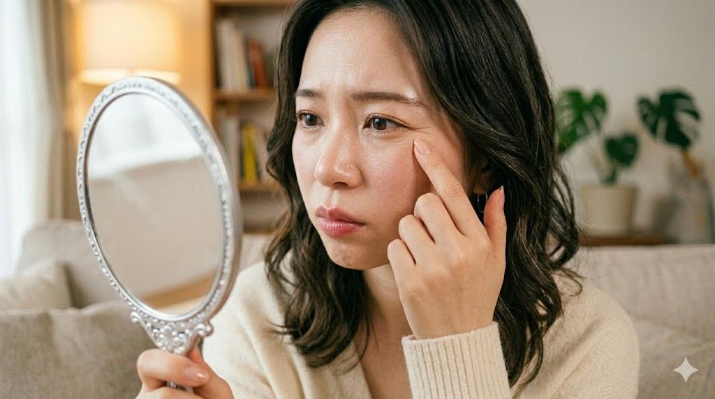 肌の内側の乾燥が皮脂分泌を増やし毛穴が開く仕組みの図解イメージ