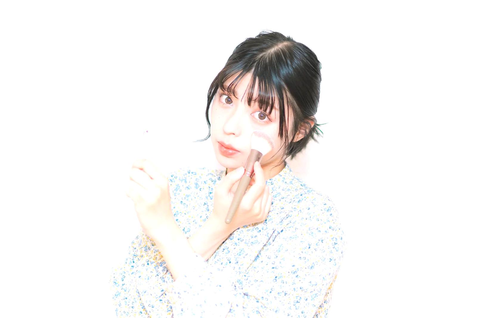 小鼻や頬の崩れを部分的に直すメイク直しイメージ