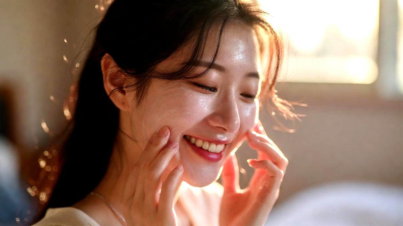 化粧水や乳液でしっかり保湿しているスキンケアのイメージ