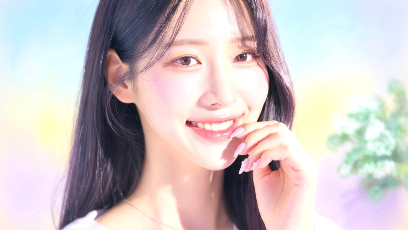 ファンデーションの密着が弱まりメイクが崩れる様子