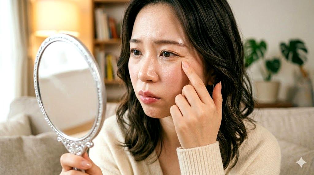 春の肌荒れを引き起こすNGスキンケア習慣の注意喚起イメージ