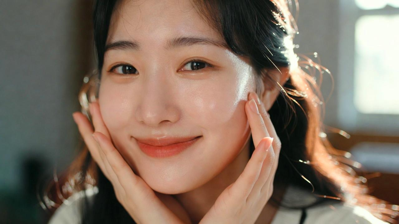 紫外線対策をしながら日中の肌を守るスキンケアイメージ