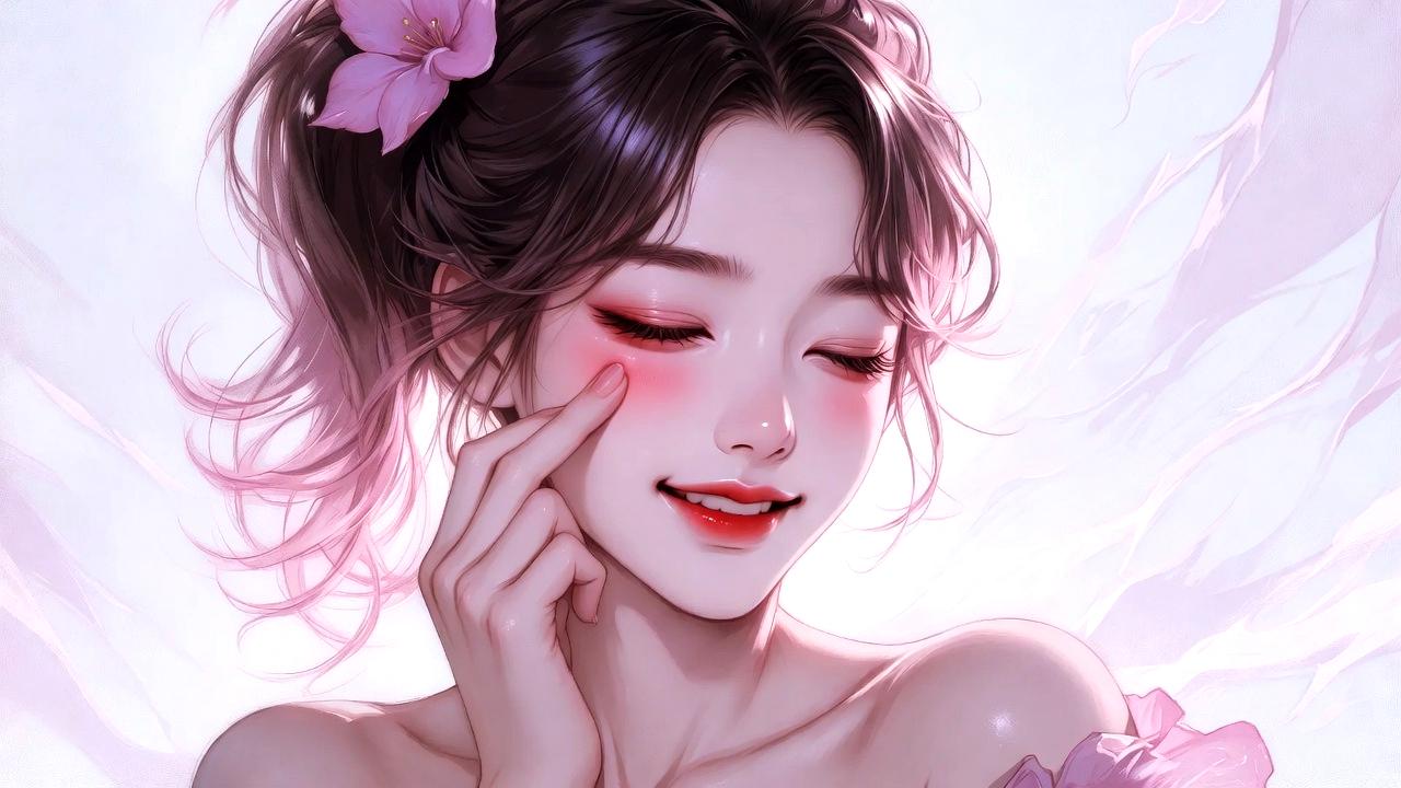 メイク前のひと手間でリップの仕上がりが変わる様子