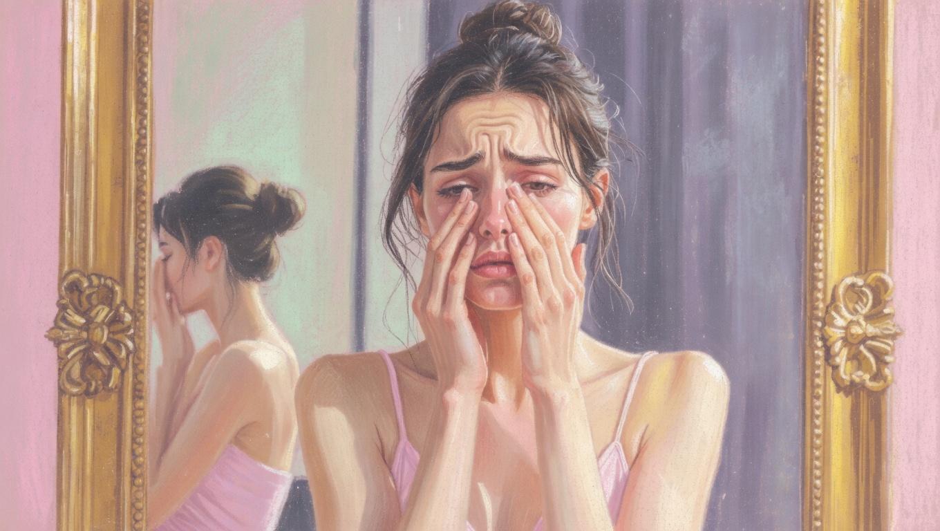 やさしいケアで美しい目元を保つ未来志向のイメージ