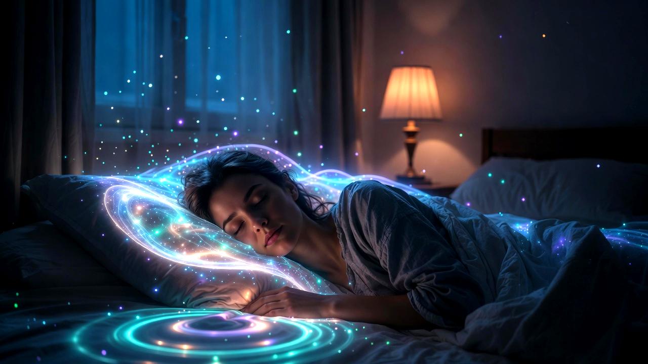 夜のスマホと眠りの質の低下を表すナイトルーティン風景