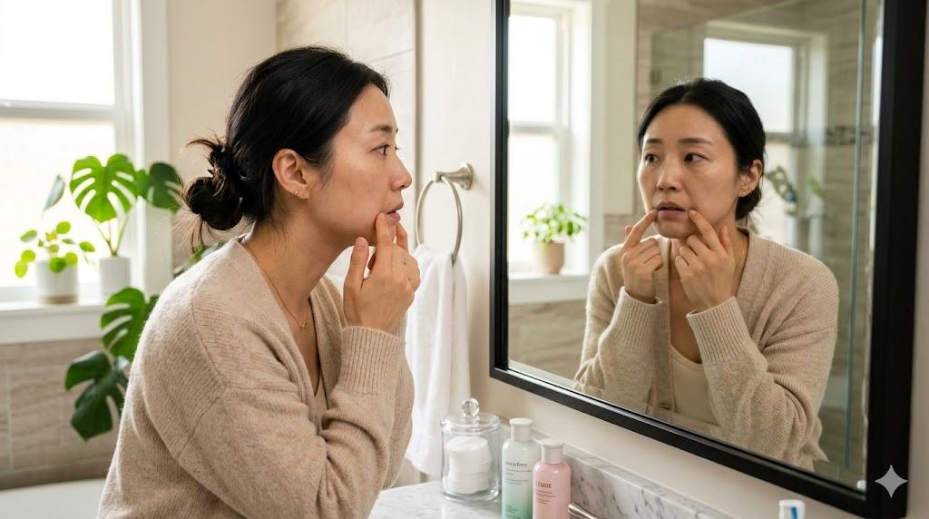 皮脂とアクネ菌に働きかけるニキビ予防の仕組みイメージ