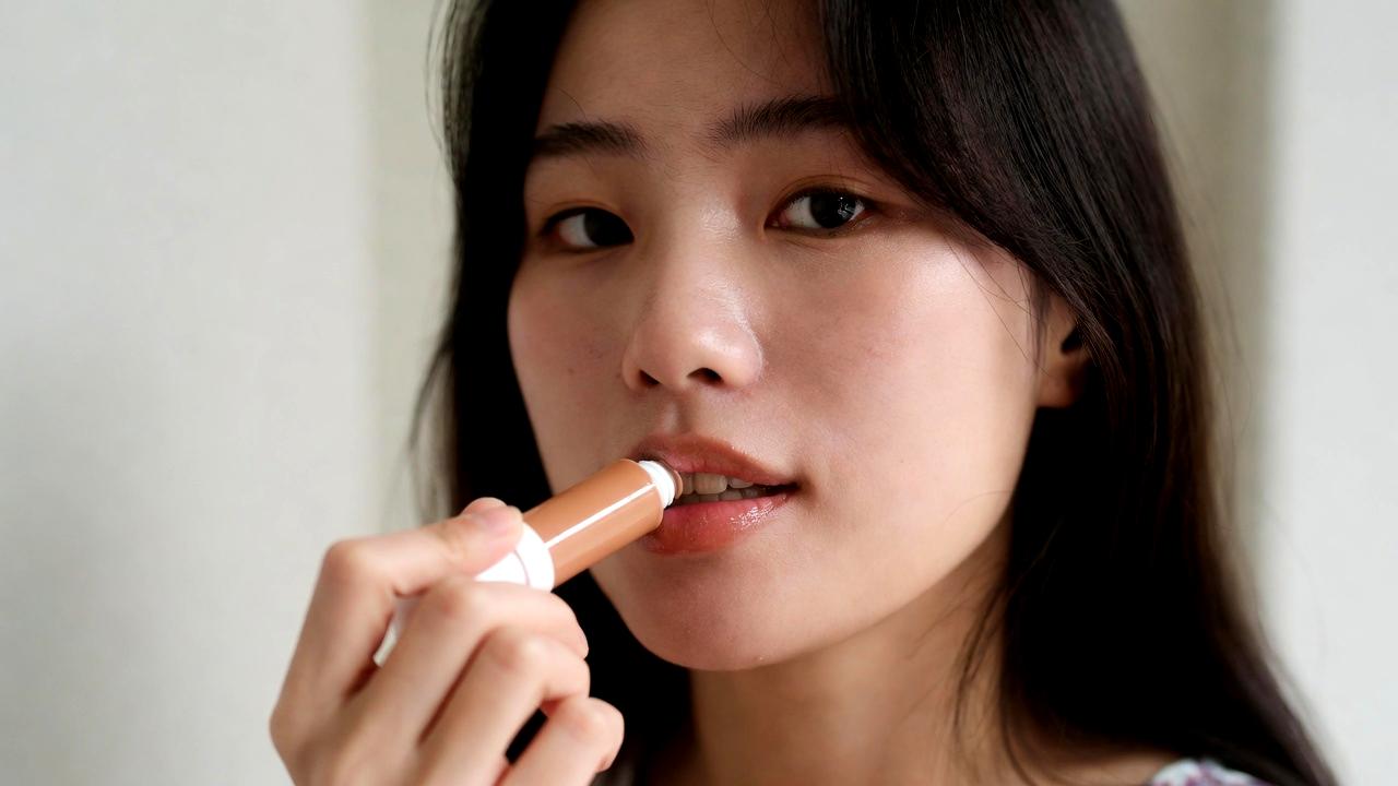 メイクアップアーティストが丁寧にベースメイクを仕上げる様子