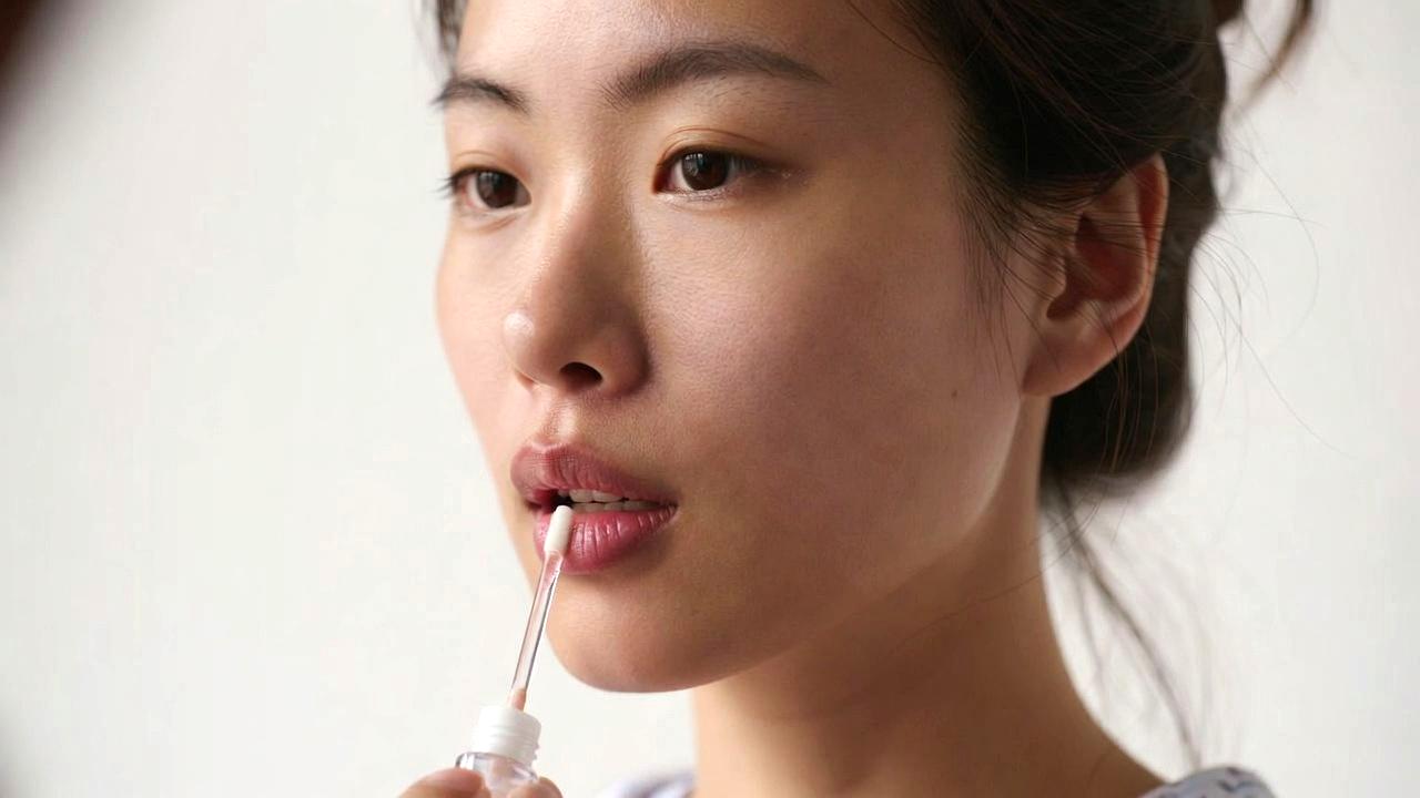 トレンドコスメで血色感のある唇を演出するイメージ