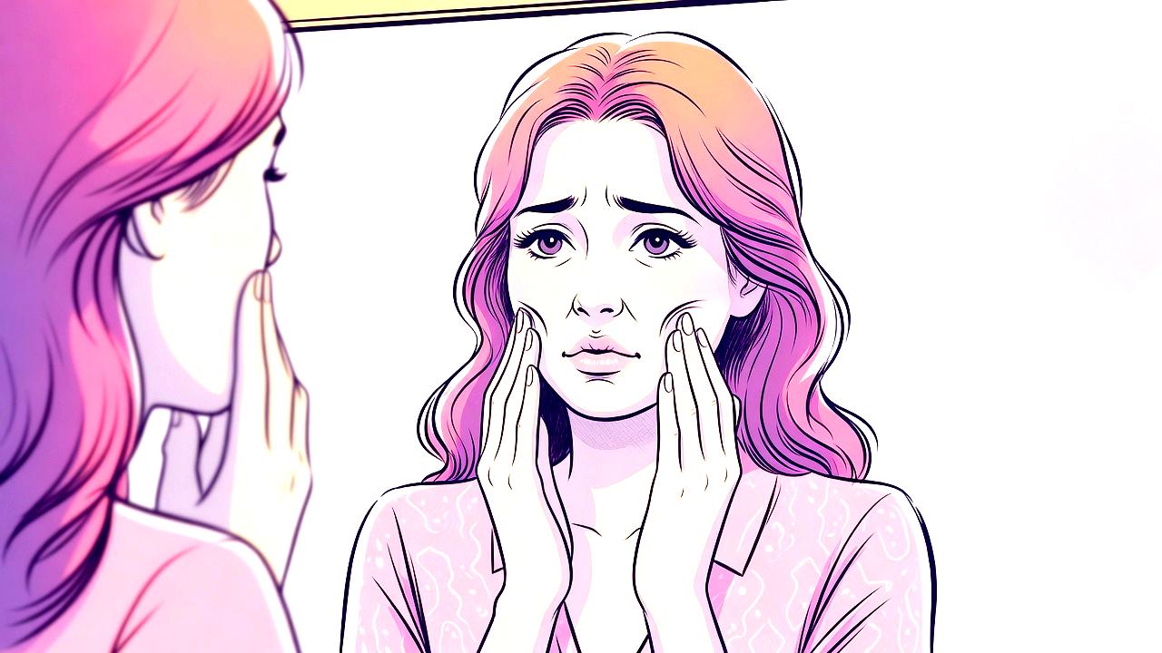 ニキビや肌荒れを防ぐための生活習慣を意識する女性のイメージ