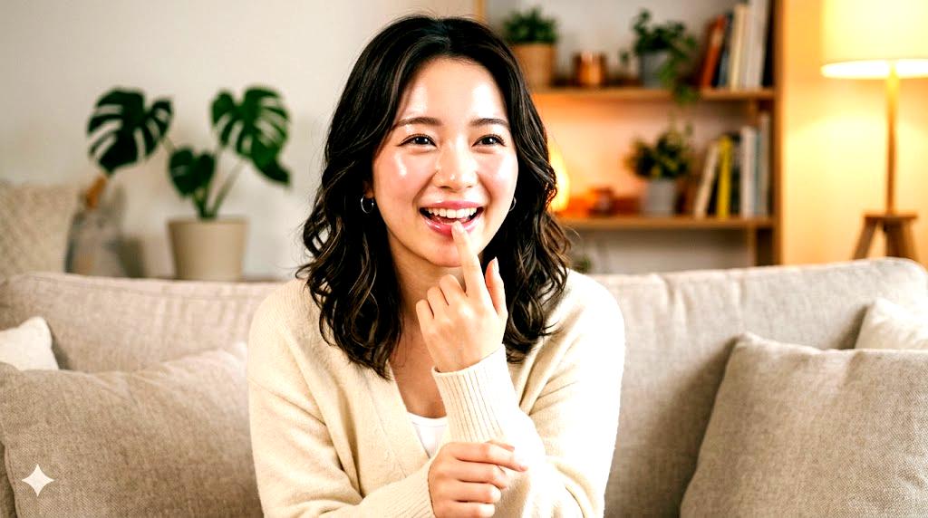 血色が良くなりふっくらした唇のイメージ