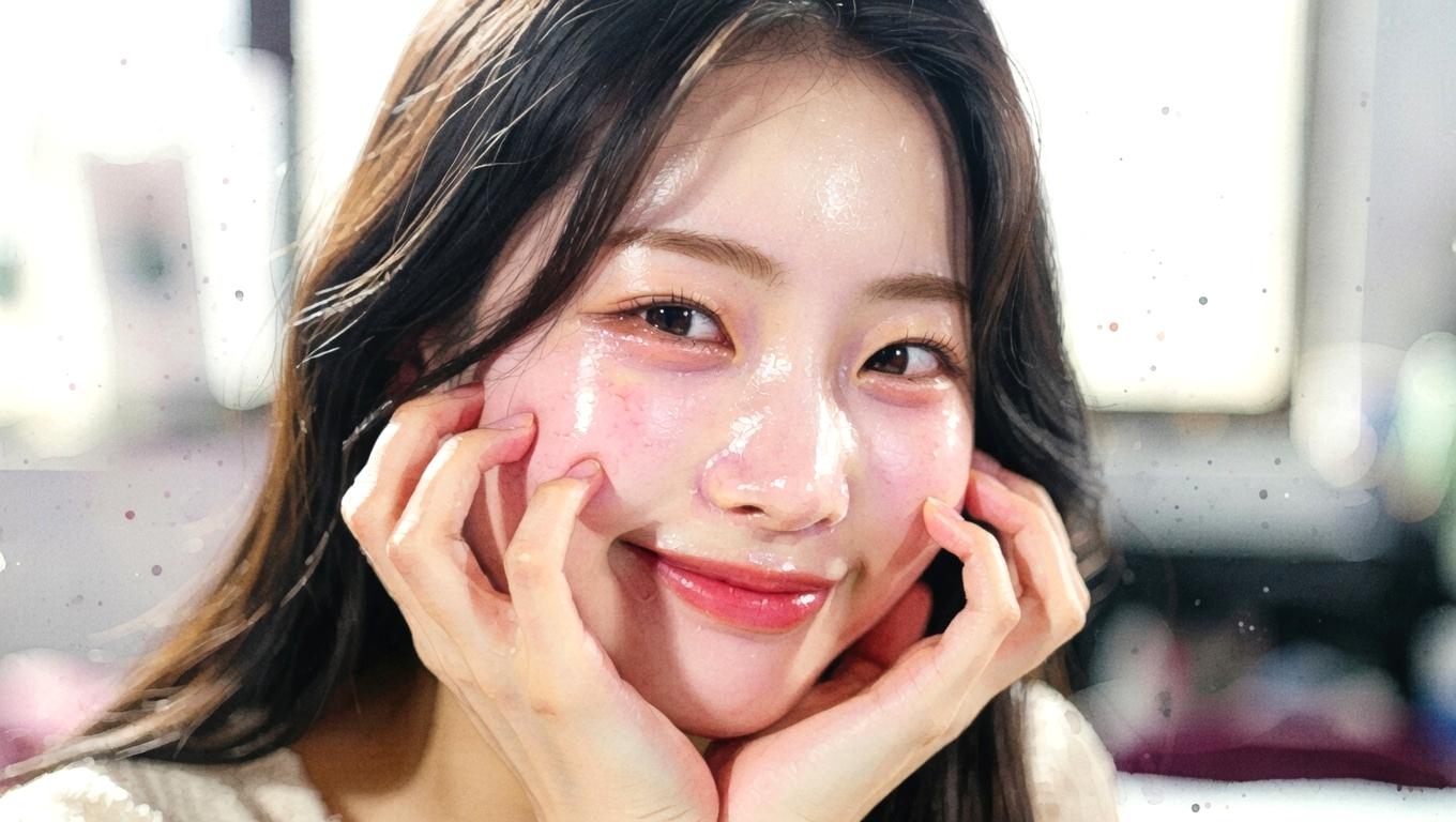 やさしい洗顔とクレンジングで透明感を高める様子のイメージ