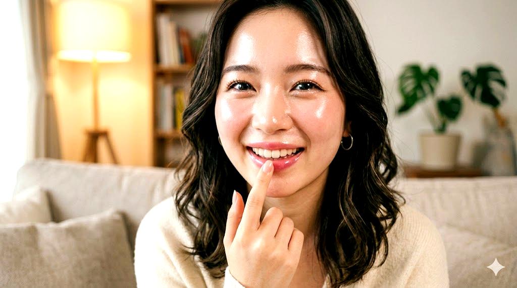 毎日できるリップケア習慣でくすみ対策をするイメージ
