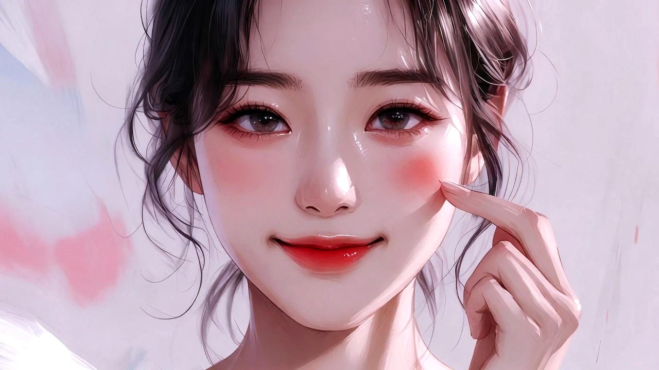 唇の色がくすんで見える女性の顔と冷えのイメージ