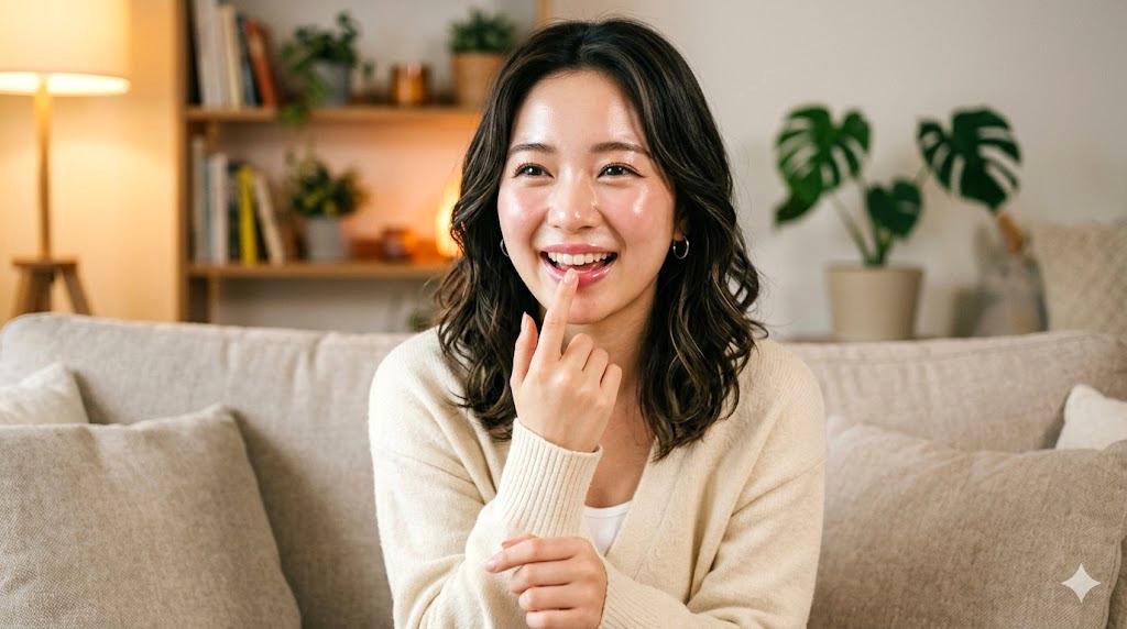 美容目的でプロテインを選ぶ女性のライフスタイルイメージ