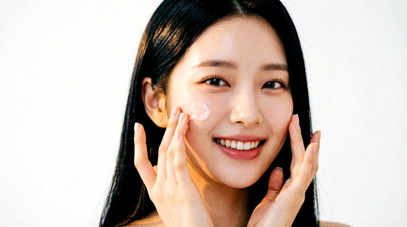紫外線ピーク対策で透明感のある肌を守る女性のイメージ