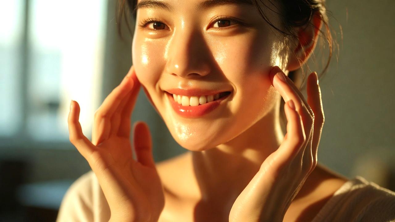 白湯を飲んで内側から美容を整えるイメージ
