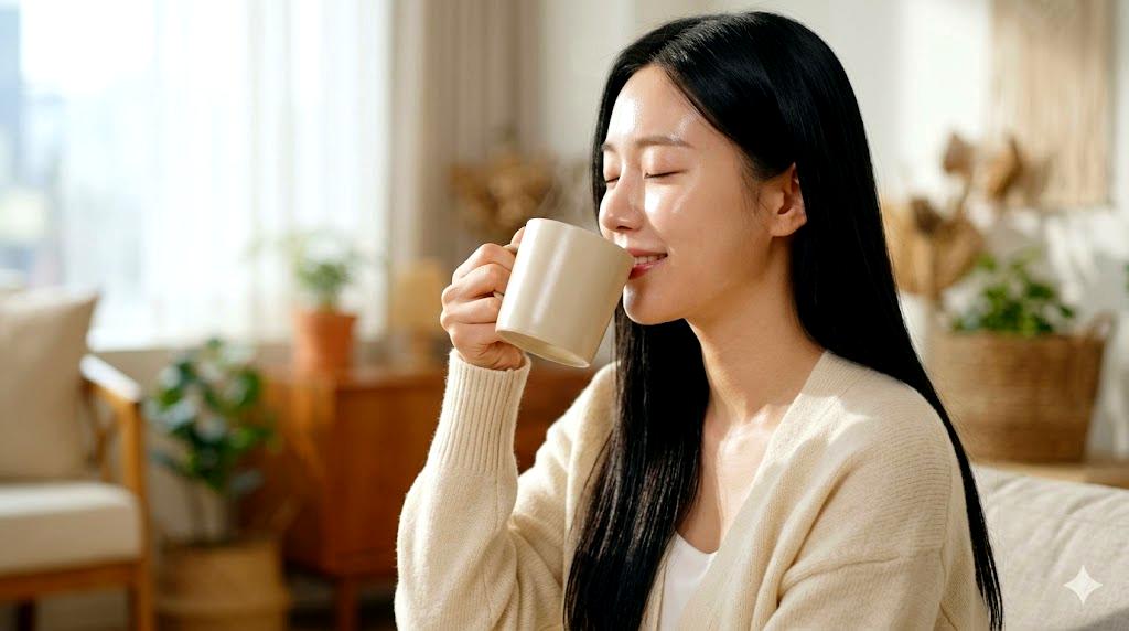 春と夏の紫外線量の違いを視覚的にイメージした明るい空の対比