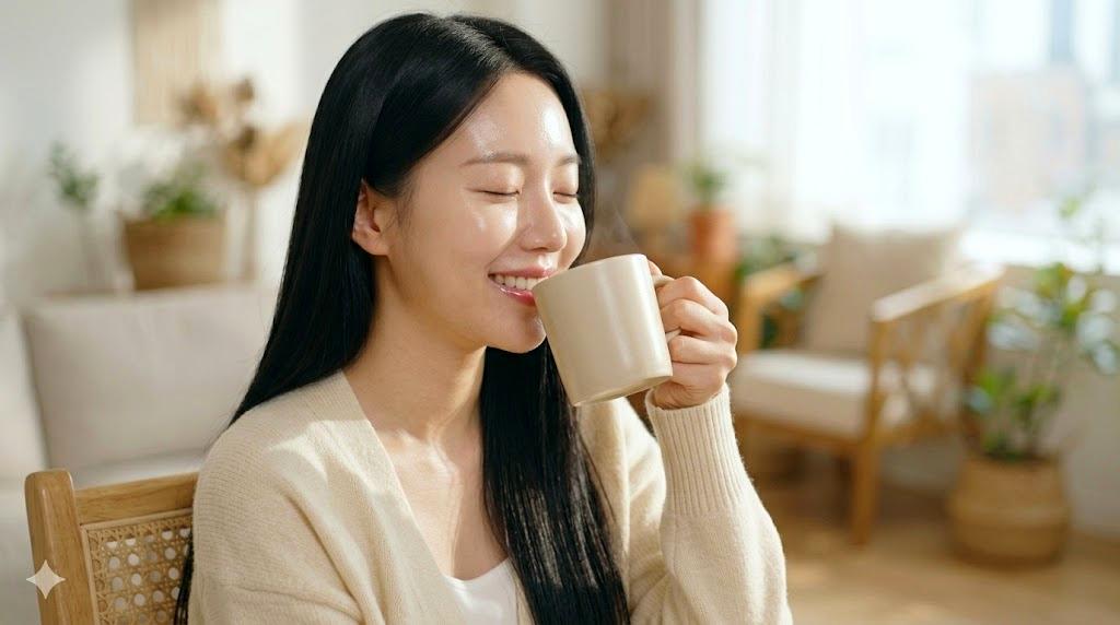内側から輝く女性の垢抜けた雰囲気を表現したビジュアル