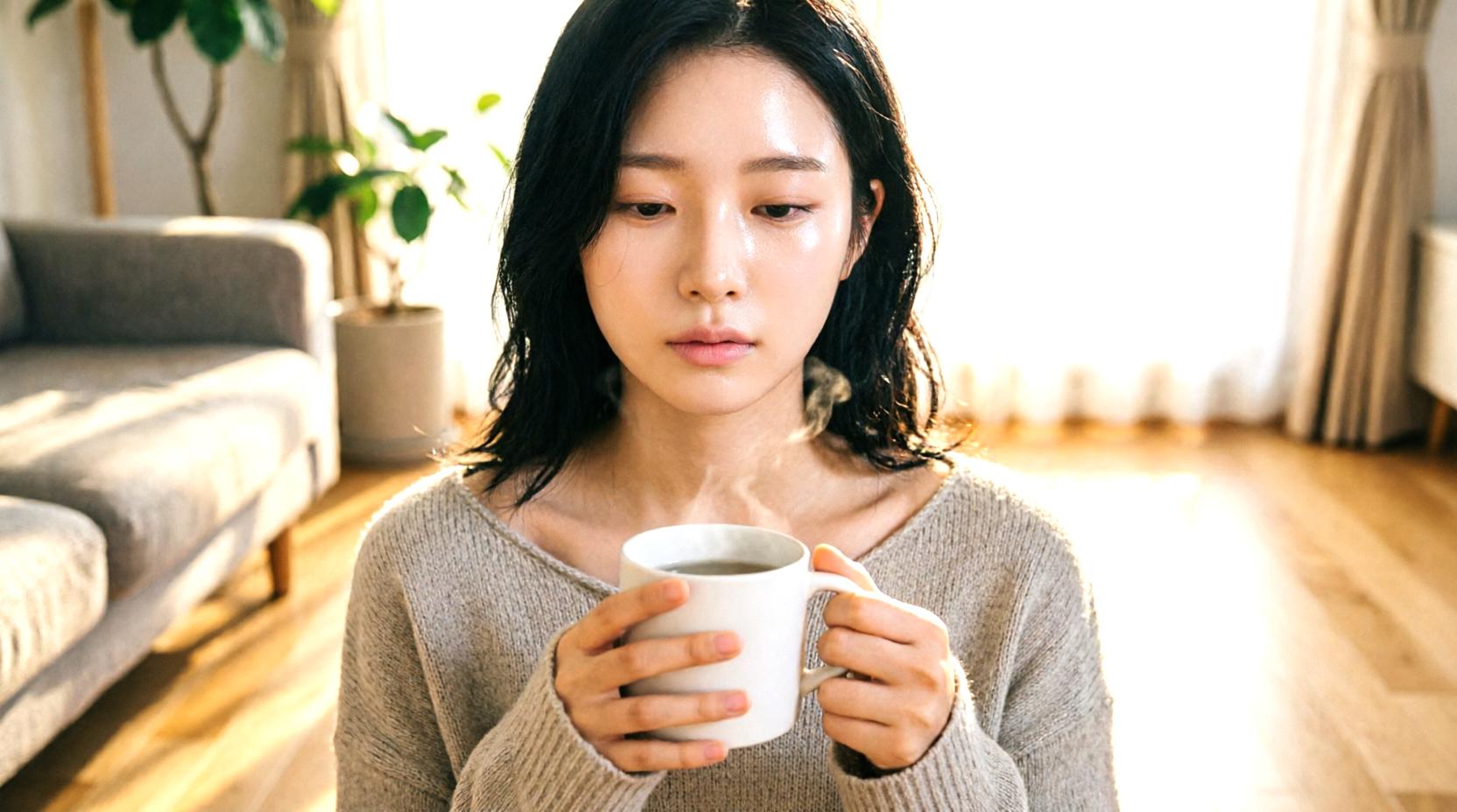 朝のむくみを整えるドクダミ茶の習慣イメージ