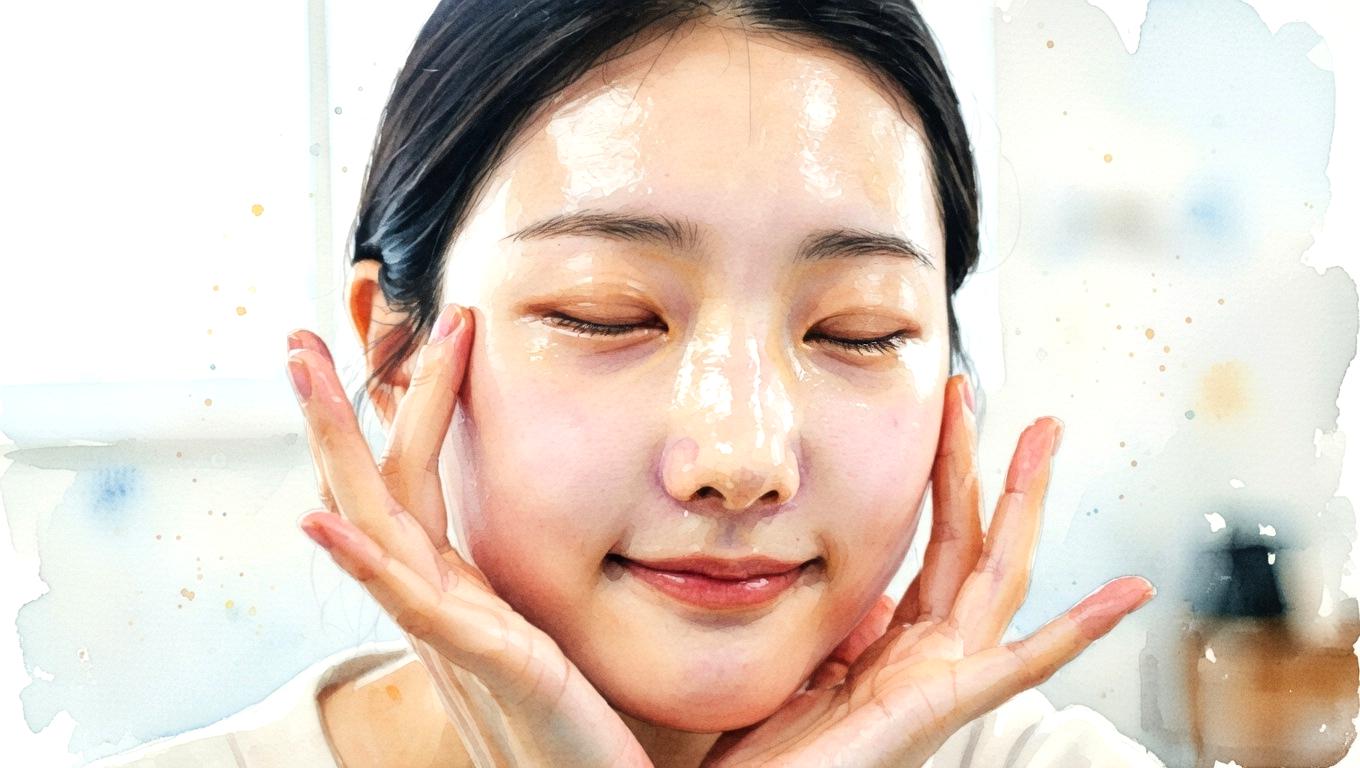 健康的な食事を前に笑顔を見せる女性