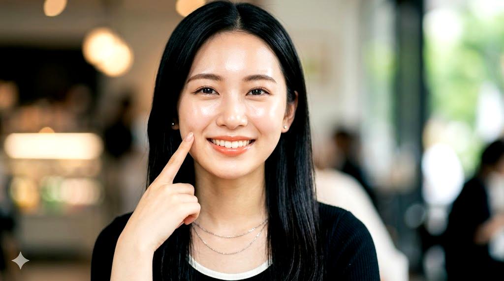 1日の紫外線変化とUVA・UVB対策をイメージした美肌ケアビジュアル