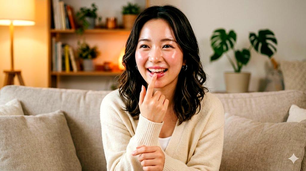白湯習慣で唇と肌に自然な血色と透明感が戻るイメージ