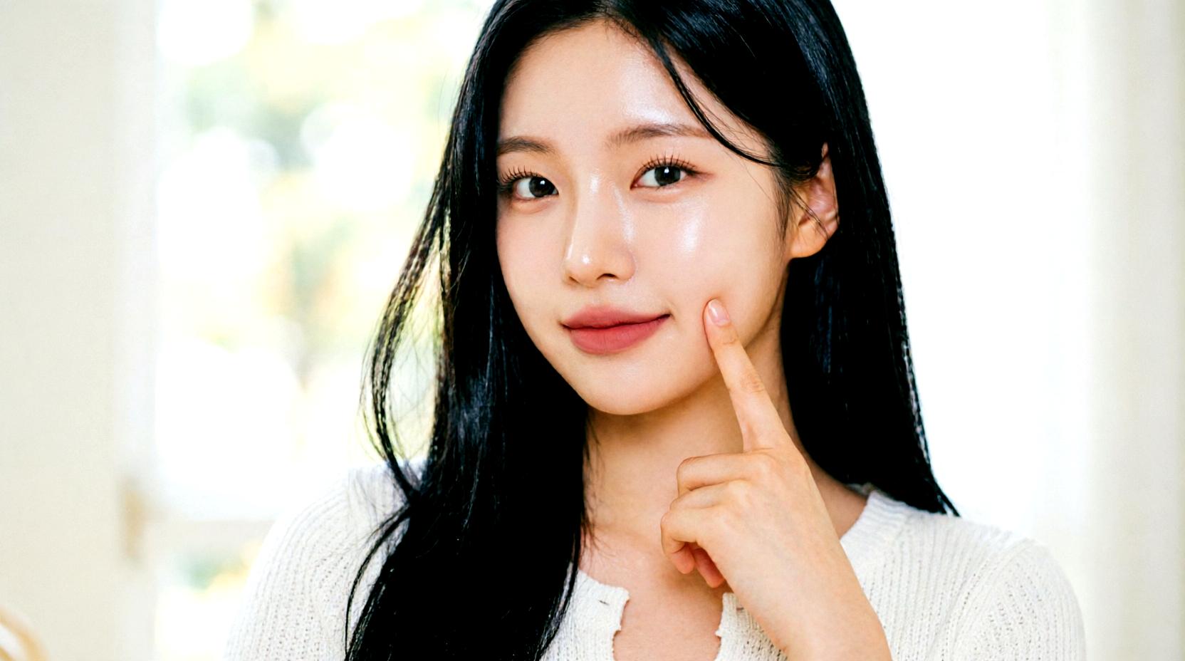 デパコスや韓国コスメの日焼け止めと美容液を並べたスキンケア紹介